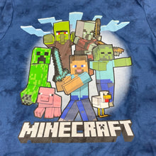 Load image into Gallery viewer, Boys MOJANG, MINECRAFT tie-dyed tee / top, EUC, size 10,  
