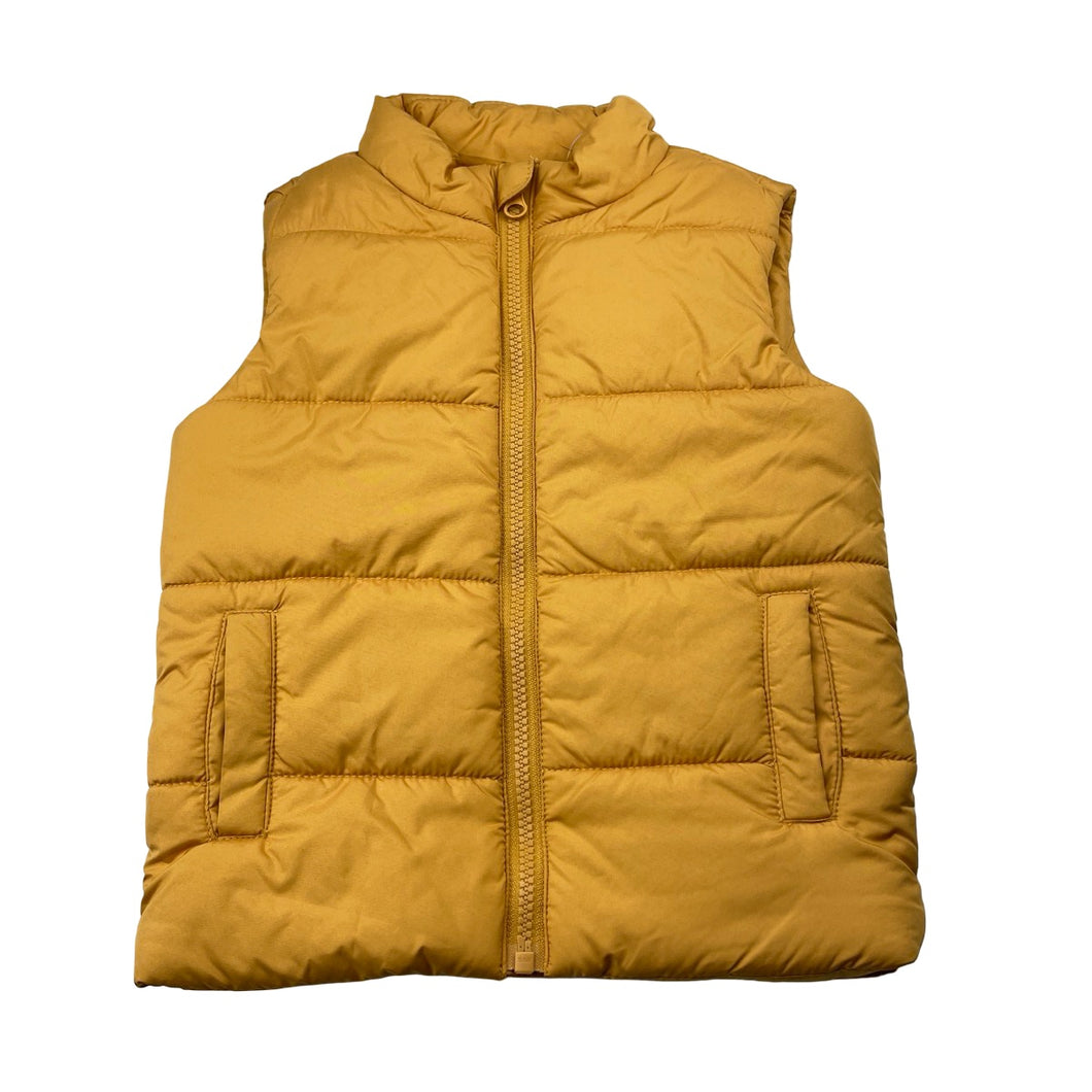 Unisex Anko, yellow puffer vest / sleeveless jacket, EUC, size 4,  