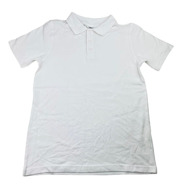 Unisex Anko, white cotton school polo shirt top, EUC, size 10,  