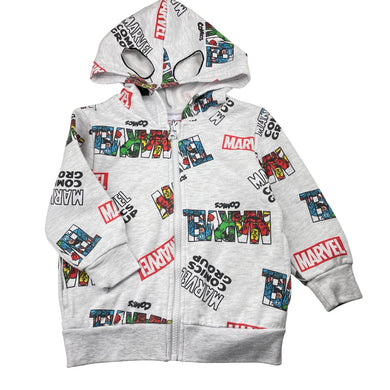Boys MARVEL, fleece-lined zip hoodie sweater, GUC, size 4,  