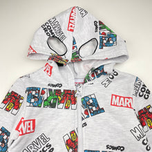 Load image into Gallery viewer, Boys MARVEL, fleece-lined zip hoodie sweater, GUC, size 4,  