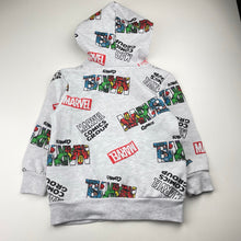 Load image into Gallery viewer, Boys MARVEL, fleece-lined zip hoodie sweater, GUC, size 4,  
