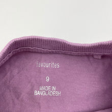 Load image into Gallery viewer, Girls Favourites, cotton long sleeve tee / top, EUC, size 9,  