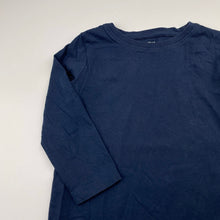 Load image into Gallery viewer, Unisex H&amp;M, navy cotton long sleeve tee / top, EUC, size 3-4,  