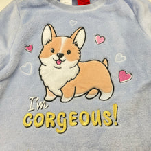 Load image into Gallery viewer, Girls Mango, soft fleece winter pyjama top, dog, EUC, size 12,  