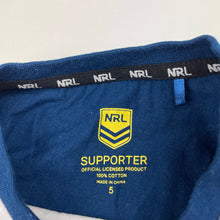 Load image into Gallery viewer, Unisex NRL SUPPORTER, Sydney Roosters cotton tee (wash fade), FUC, size 5,  