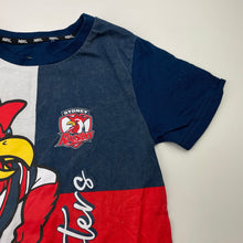 Load image into Gallery viewer, Unisex NRL SUPPORTER, Sydney Roosters cotton tee (wash fade), FUC, size 5,  