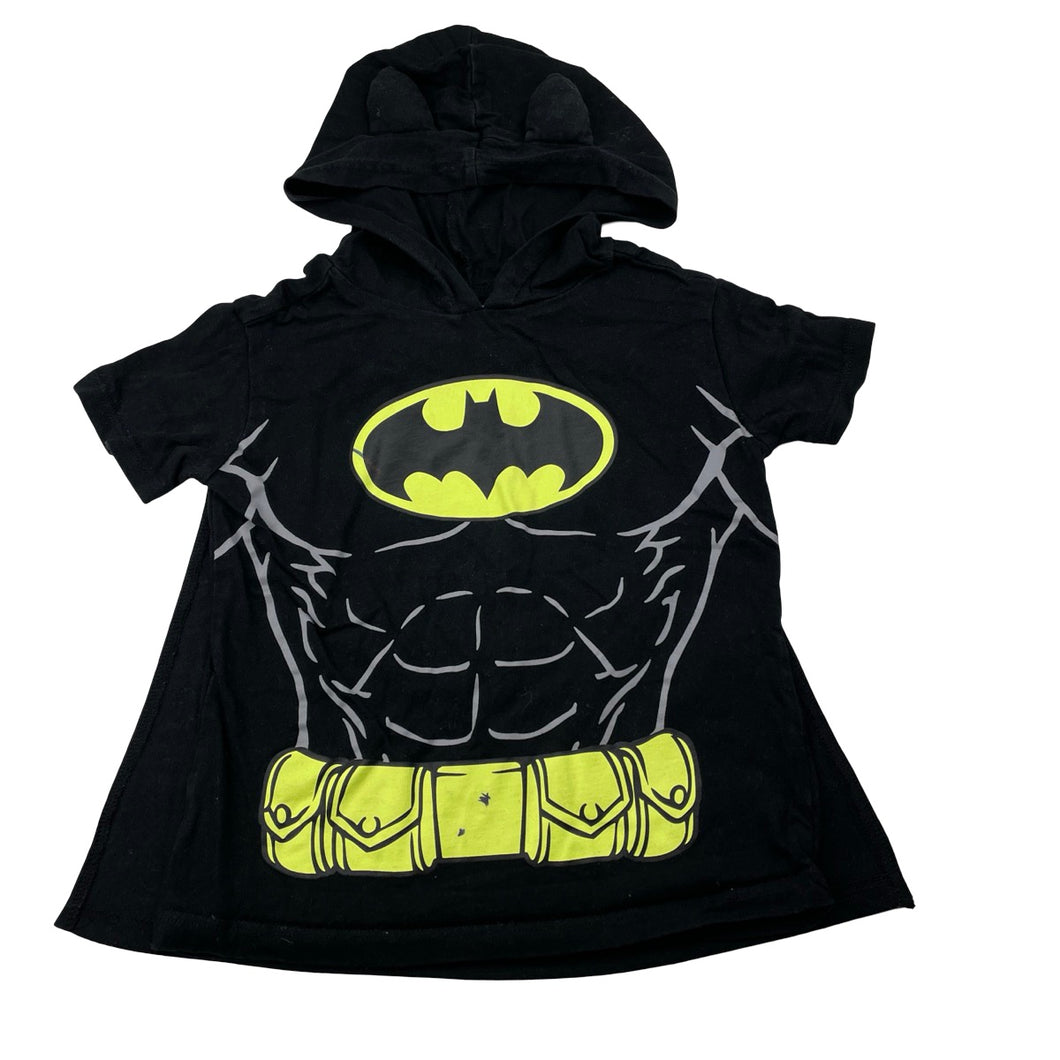 Boys DC Comics, Batman cotton hooded tee, detachable cape, GUC, size 3,  