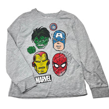Load image into Gallery viewer, Boys MARVEL, Superheros long sleeve pyjama top, EUC, size 7,  