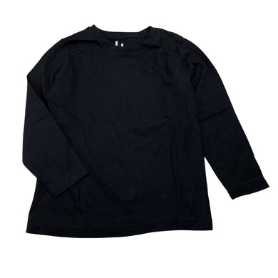 Unisex Brilliant Basics, black cotton long sleeve top, EUC, size 4,  