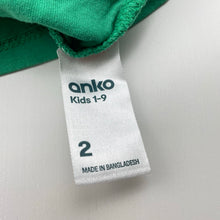 Load image into Gallery viewer, Boys Anko, cotton hooded tee / top, crocodile, EUC, size 2,  