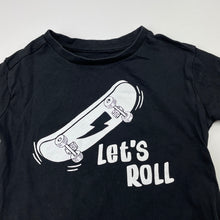 Load image into Gallery viewer, Boys Anko, black cotton tee / top, skate, EUC, size 3,  