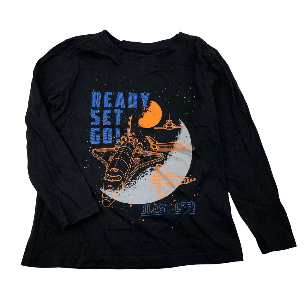 Boys Anko, cotton long sleeve tee / top, EUC, size 4,  