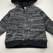 Load image into Gallery viewer, Boys Anko, thick fleece-lined zip hoodie sweater, FUC, size 2,  