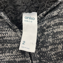 Load image into Gallery viewer, Boys Anko, thick fleece-lined zip hoodie sweater, FUC, size 2,  