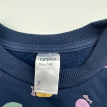 Load image into Gallery viewer, Girls Anko, fleece-lined sweater dress, hearts, GUC, size 7, L: 60cm