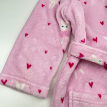 Load image into Gallery viewer, Girls Milkshake, fleece dressing gown / bath robe (small marks right sleeve), FUC, size 5,  