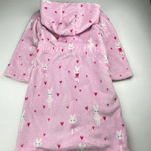 Load image into Gallery viewer, Girls Milkshake, fleece dressing gown / bath robe (small marks right sleeve), FUC, size 5,  