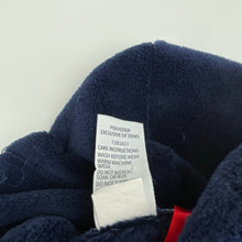 Load image into Gallery viewer, Unisex Brilliant Basics, navy fleece dressing gown / bath robe, EUC, size 2,  