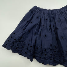 Load image into Gallery viewer, Girls Next, lined broderie cotton skirt, elasticated (wash fade), FUC, size 2,  