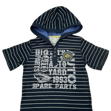 Load image into Gallery viewer, Boys Urban, navy hooded tee / top, FUC, size 8,  