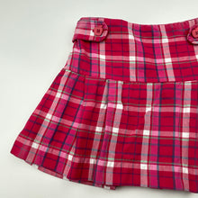 Load image into Gallery viewer, Girls ESPRIT, checked cotton skirt, elasticated, L:27cm, FUC, size 5,  