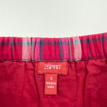 Load image into Gallery viewer, Girls ESPRIT, checked cotton skirt, elasticated, L:27cm, FUC, size 5,  