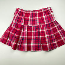 Load image into Gallery viewer, Girls ESPRIT, checked cotton skirt, elasticated, L:27cm, FUC, size 5,  