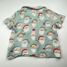Load image into Gallery viewer, Unisex Cotton On, Christmas crinkle cotton pyjama top, EUC, size 4,  
