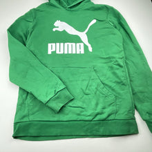Load image into Gallery viewer, Unisex PUMA, green cotton hoodie sweater, EUC, size 13-14,  