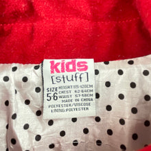 Load image into Gallery viewer, Girls Kids Stuff, red poncho jacket, GUC, size 5-6,  