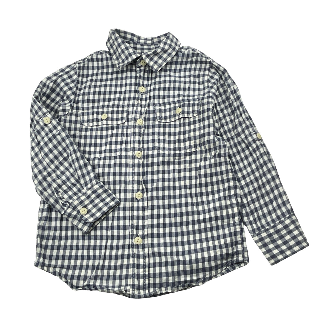 Boys Gap, checked cotton long sleeve shirt, GUC, size 4,  