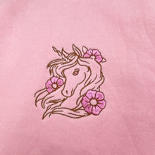 Load image into Gallery viewer, Girls Cotton On, fleece-lined sweater / jumper, unicorn (light mark on back), FUC, size 9-10,  