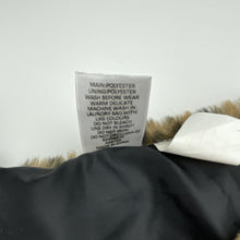 Load image into Gallery viewer, Girls Target, lined faux fur jacket, single hook fasten, EUC, size 16,  