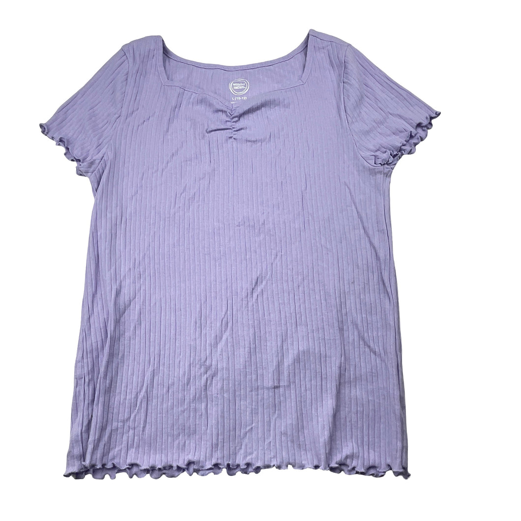 Girls Wonder Nation, ribbed lightweight te / top, EUC, size 10-12,  