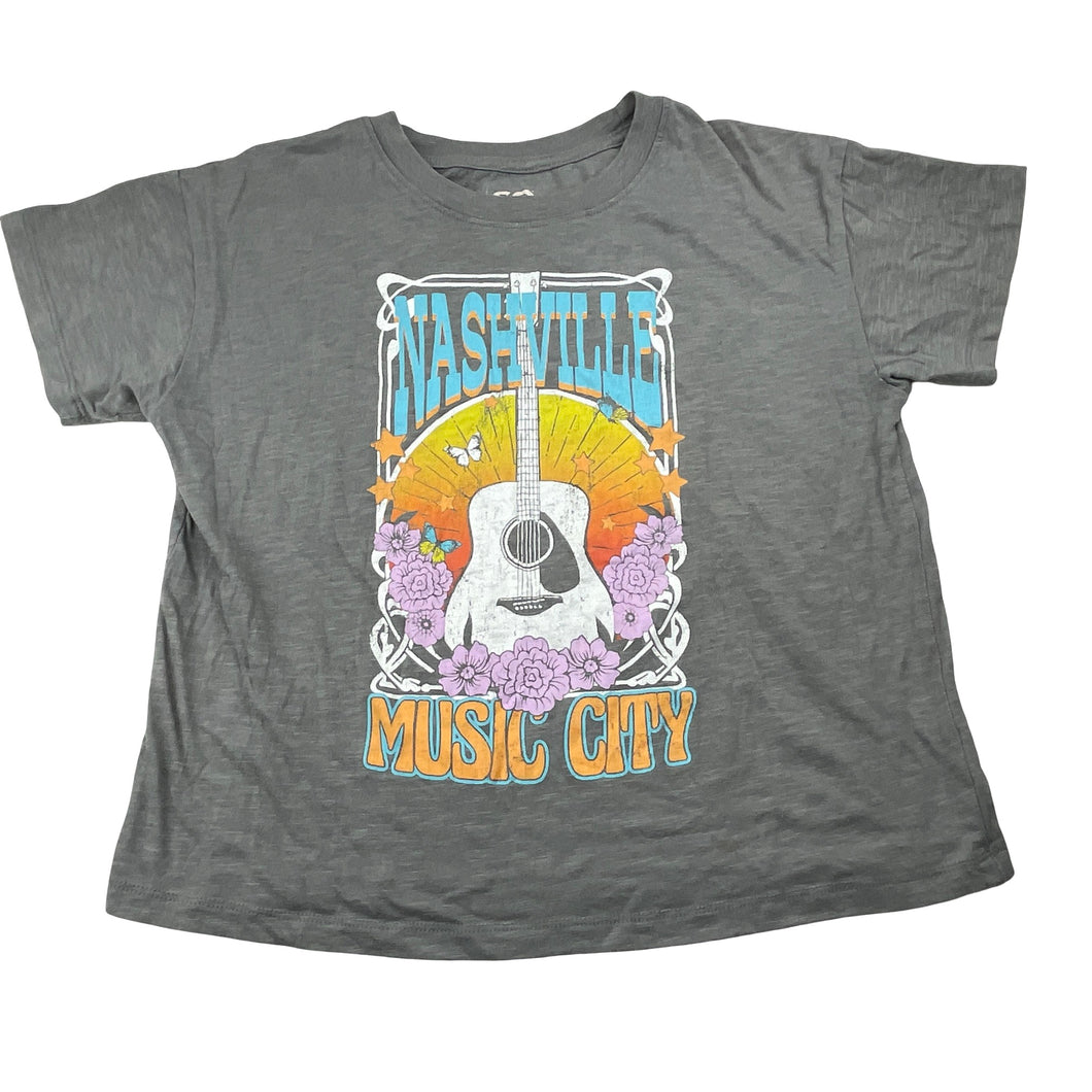 Girls SO, soft feel cropped tee / top, FUC, size 14-16,  