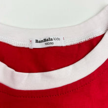 Load image into Gallery viewer, Boys BanBala Kids, red &amp; white cotton tee / top, armpit-armpit: 40cm, EUC, size 13-14,  