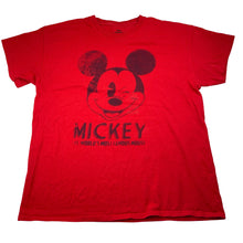 Load image into Gallery viewer, Boys Disney, Mickey Mouse cotton tee, size XL, armpit-armpit: 47cm, GUC, size 14-16,  