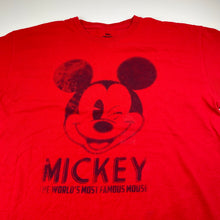 Load image into Gallery viewer, Boys Disney, Mickey Mouse cotton tee, size XL, armpit-armpit: 47cm, GUC, size 14-16,  