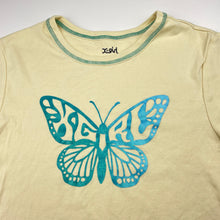 Load image into Gallery viewer, Girls X-girl, cropped cotton tee / top, butterfly, EUC, size 14,  