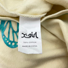 Load image into Gallery viewer, Girls X-girl, cropped cotton tee / top, butterfly, EUC, size 14,  