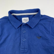 Load image into Gallery viewer, Boys ARMANI JUNIOR, cotton long sleeve polo shirt (wash fade), FUC, size 6,  