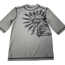 Load image into Gallery viewer, Boys OLD NAVY, short sleeve rashie / swim top, dragon, FUC, size 10-12,  