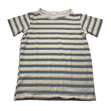 Load image into Gallery viewer, Boys Milky, stretchy striped tee / top (wash fade), FUC, size 8,  