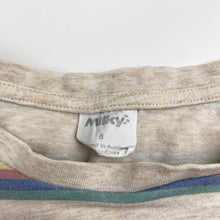 Load image into Gallery viewer, Boys Milky, stretchy striped tee / top (wash fade), FUC, size 8,  