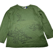 Load image into Gallery viewer, Boys Lily &amp; Dan, cotton long sleeve top, dinosaurs, GUC, size 6,  