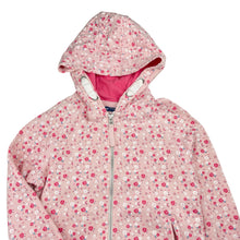 Load image into Gallery viewer, Girls Next, floral fleece-lined zip hoodie sweater, EUC, size 9,  