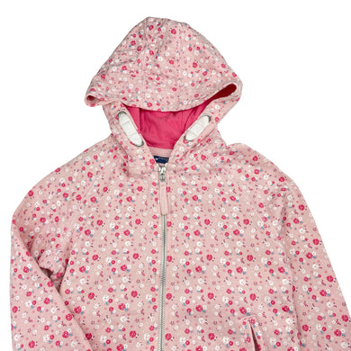 Girls Next, floral fleece-lined zip hoodie sweater, EUC, size 9,  