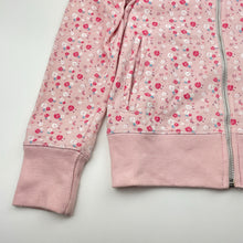 Load image into Gallery viewer, Girls Next, floral fleece-lined zip hoodie sweater, EUC, size 9,  