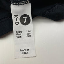 Load image into Gallery viewer, Unisex KID, black cotton tee / top, EUC, size 7,  